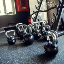 Гиря обрезиненная с хромированной ручкой PROFI-FIT 16 кг